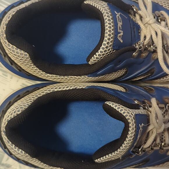 Apex Men's Stealth Runner Active Athletic Running Shoe V Last White/Blue Size 11 - Picture 7 of 9